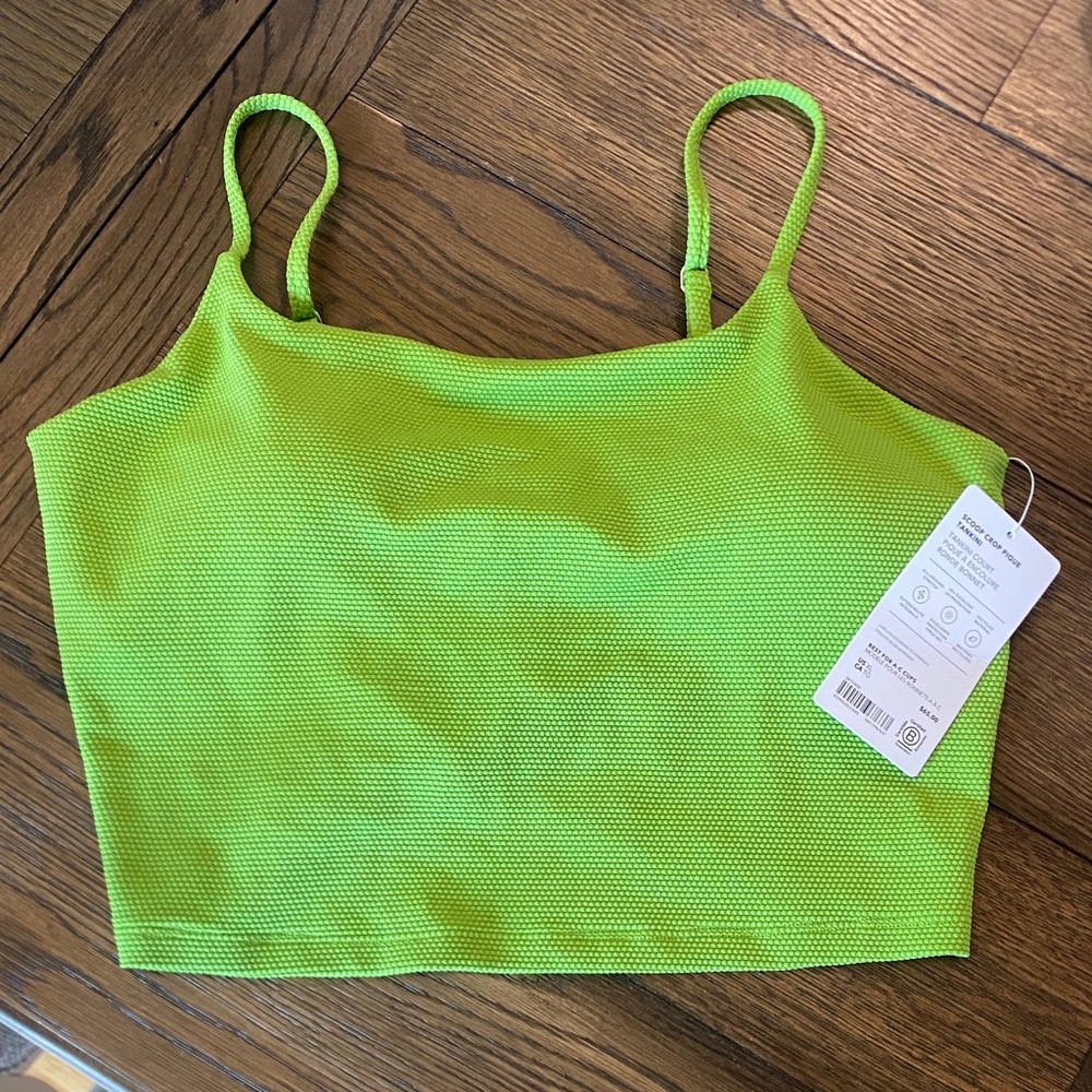 Lime Green Textured Tankini - ATHLETA - Picture 5 of 7